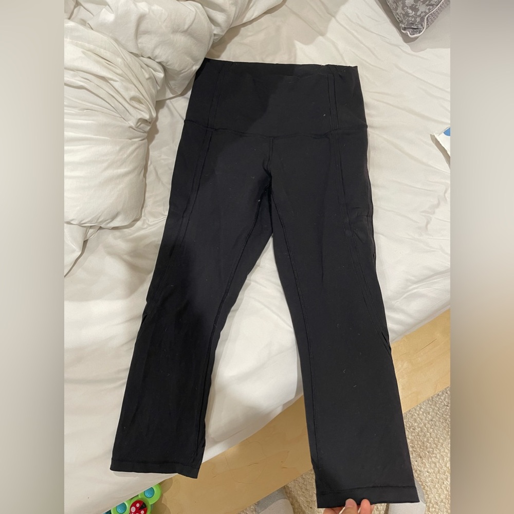 LULULEMON CROPPED CUTOUT CAPRI SIZE 10